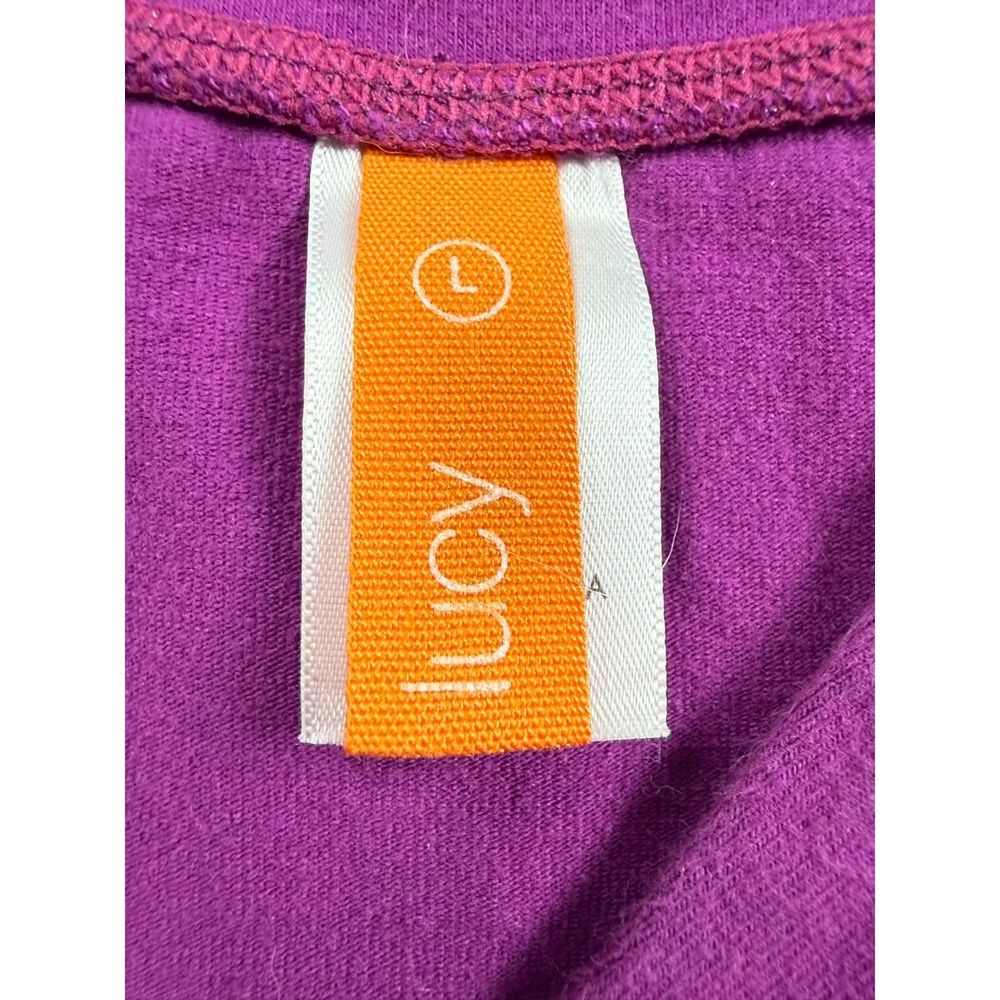 Lucy Womens Purple Surplice Racerback Activewear Tank Top Size Large 211599 - Picture 3 of 9